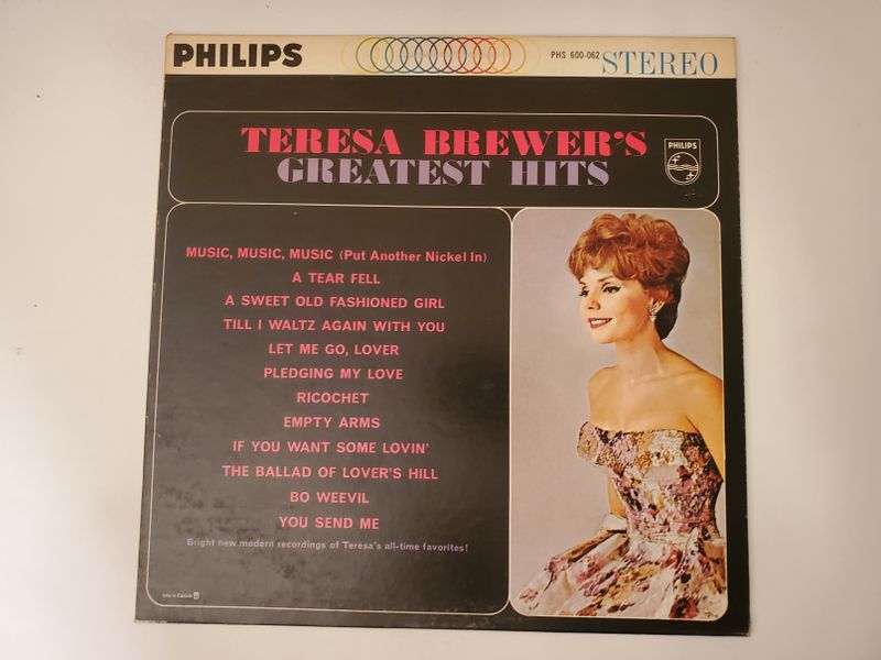 Teresa Brewer Greatest Hits vinyl record
